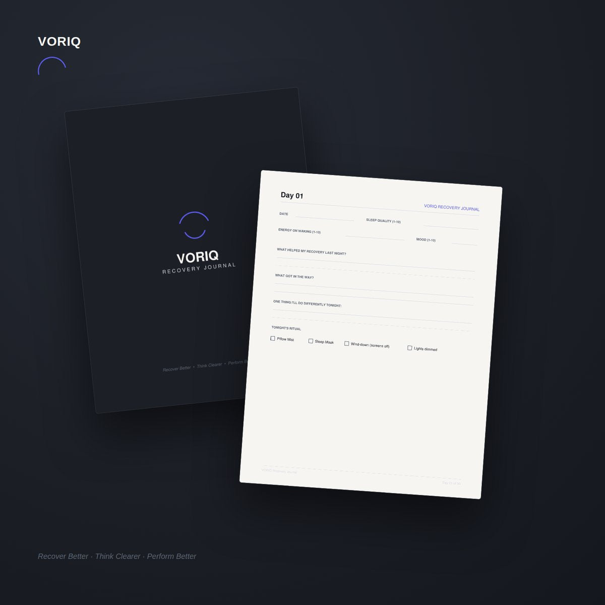 VORIQ Recovery Journal